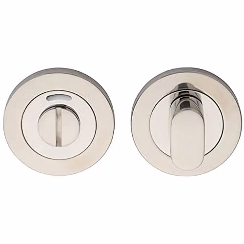 Loops Round Thumbturn Lock and Release with Concealed Fix Rose in Bright Stainless Steel Silver
