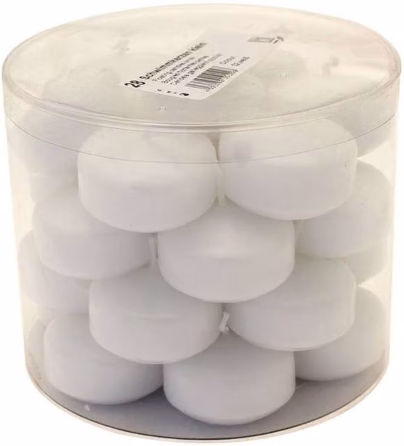 KDMD White Round Floating Wax Candles for Wedding and Tabletop Decor