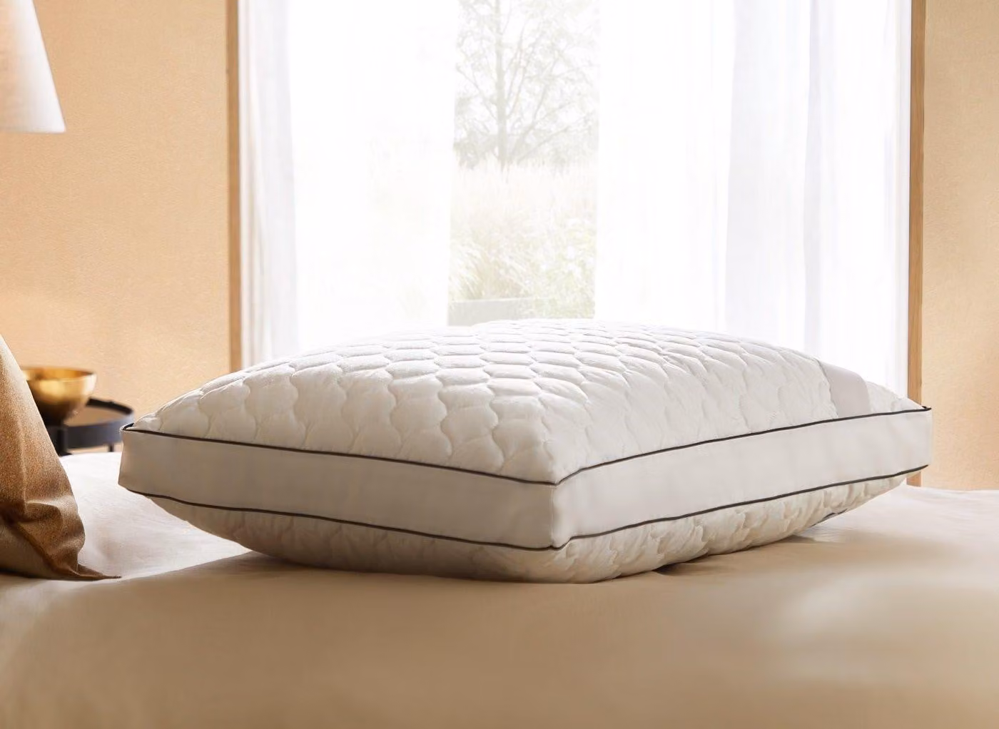 Sealy White Side Sleeper Memory Foam Pillow with Breathable Cooling Cotton Cover