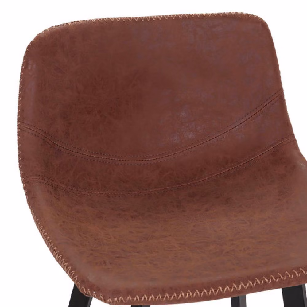 netfurniture Hartford Bar Stool and Tolix Round Table Set in Brown – 2