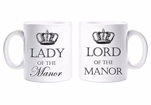 60 Second Makeover Lord of the Manor and Lady of the Manor Ceramic Mug Set in White – 2