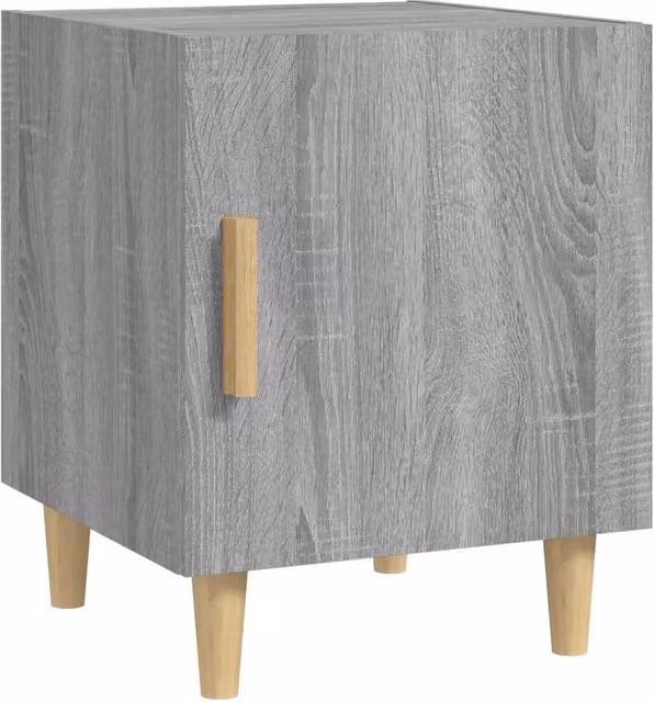 Berkfield Home Elegant Bedside Cabinets, 2 Pack, Grey Sonoma, W/D/H: 40 x 40 x 50 cm – 1