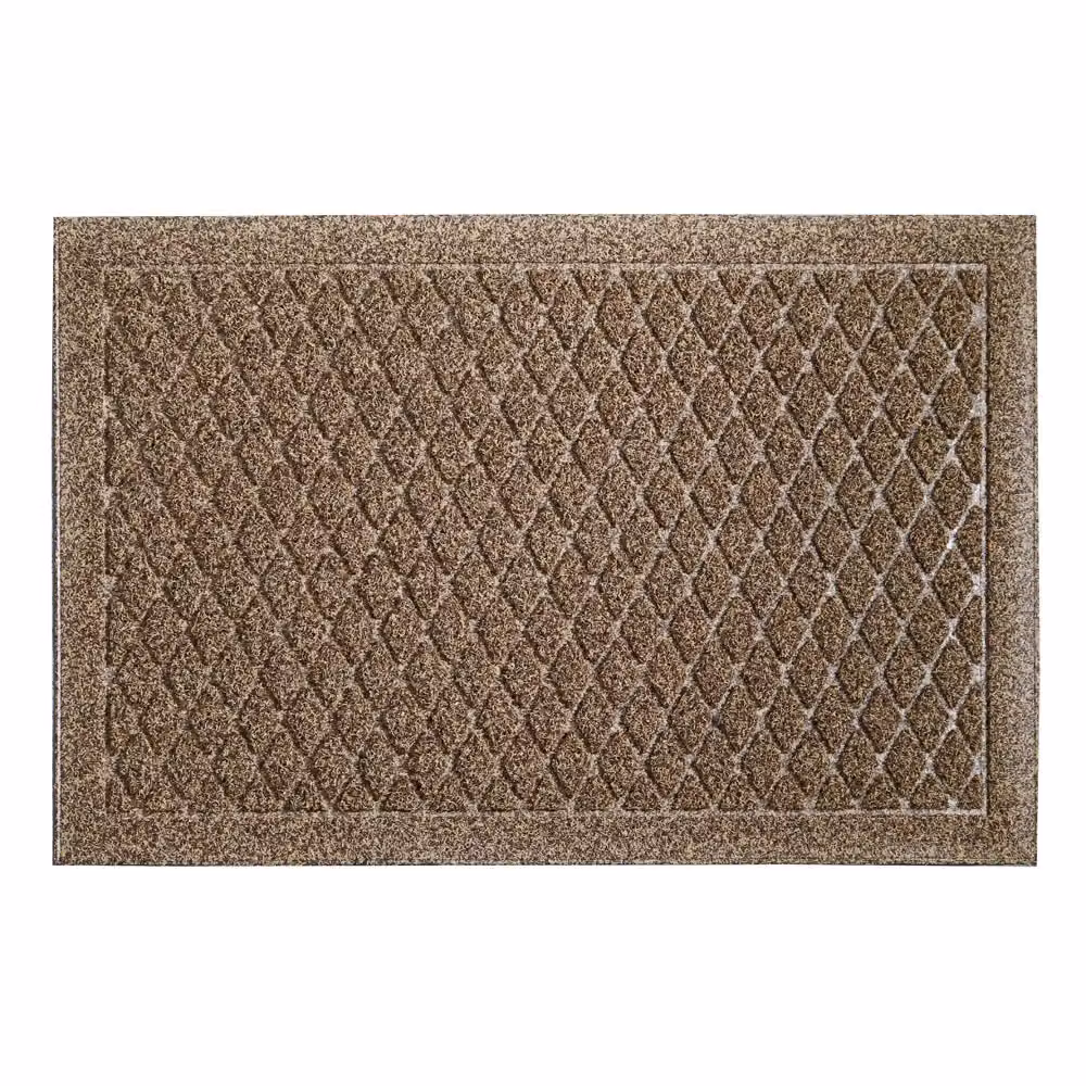 JVL Dirt Defender Diamond Scraper Doormat, Beige, W: 40 cm, D: 60 cm – 2