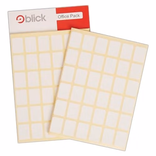 Blick White Self Adhesive Address Labels, Rectangular Paper Stickers for Home, Office and School