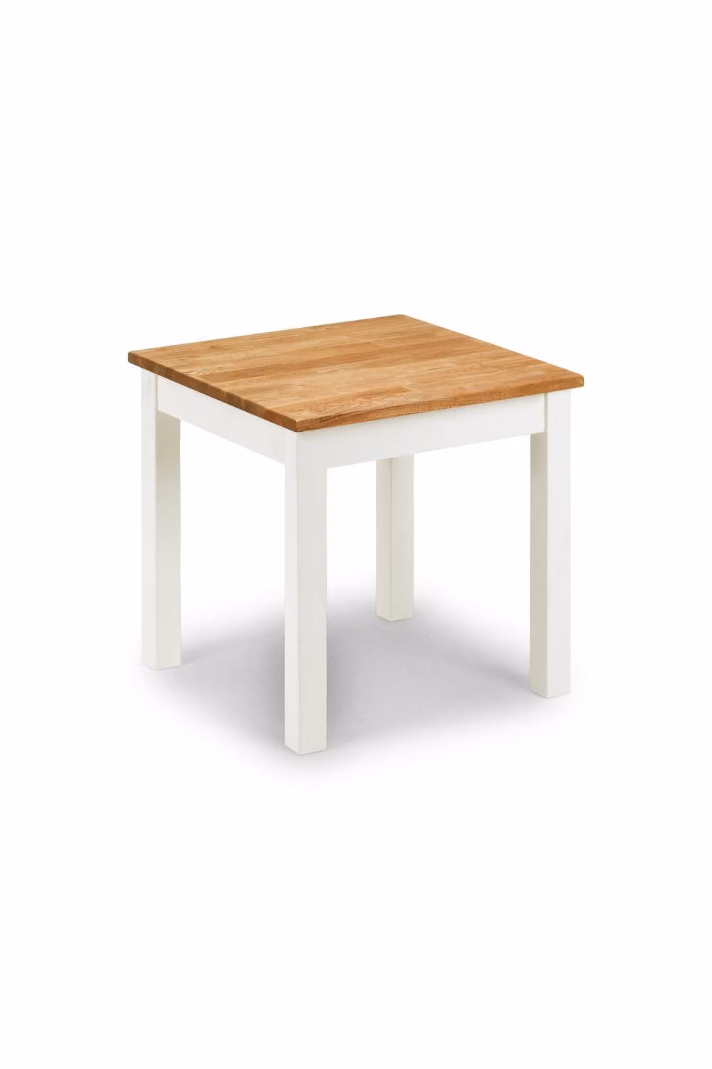 Julian Bowen Coxmoor Square Lamp Table in White and Oak – 2