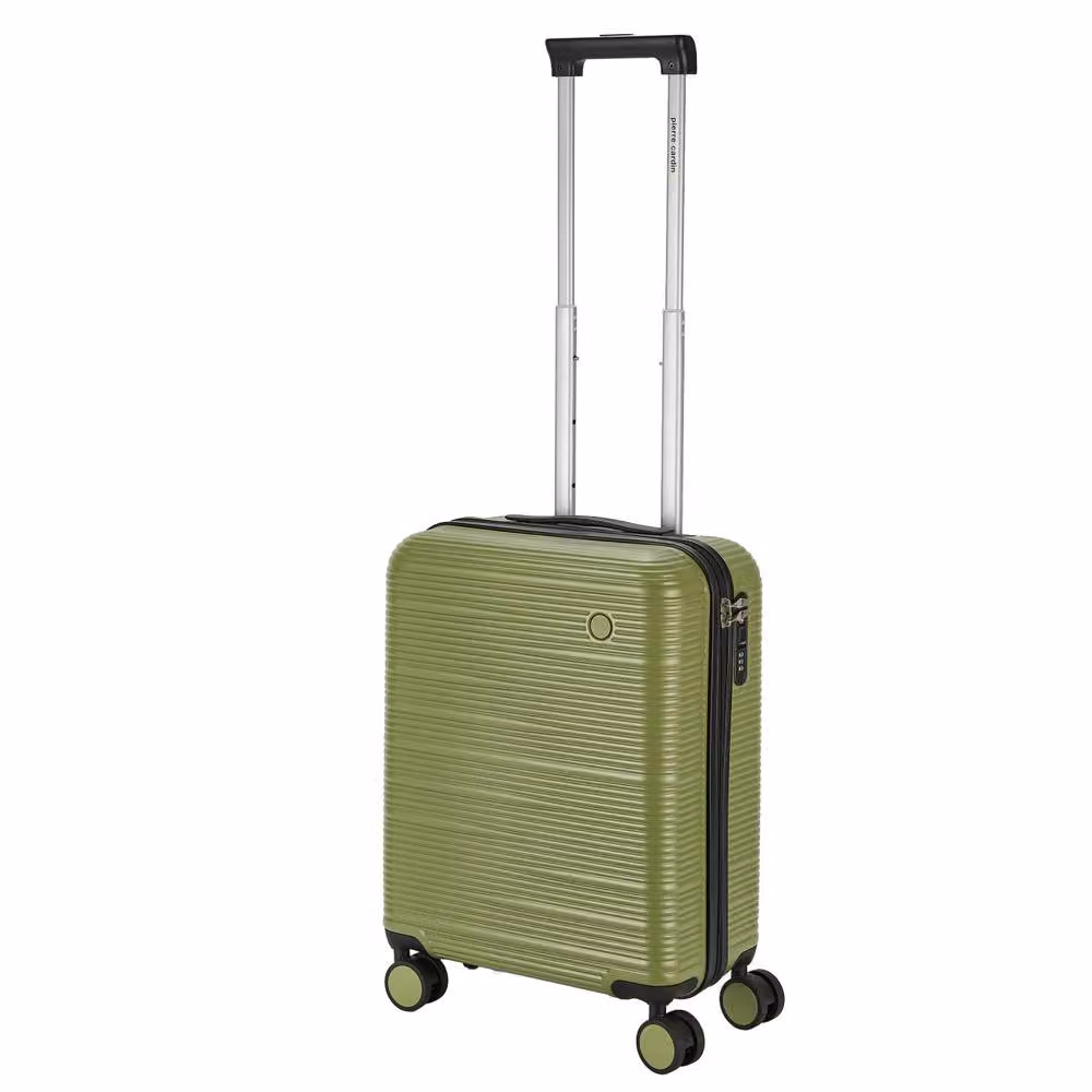 Pierre Cardin Arles Hard Shell Travel Cabin Suitcase with Spinner Wheels, Olive Green – 3