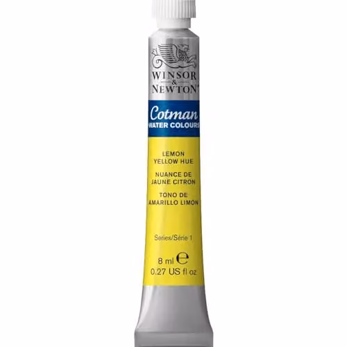 Winsor & Newton Cotman Watercolour Paint, Lemon Yellow Hue, 9 ml – 2