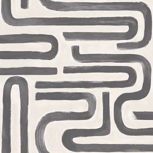 Holden Decor Brushed Geo Geometric Style Wallpaper in Anthracite, Beige and Grey – 1
