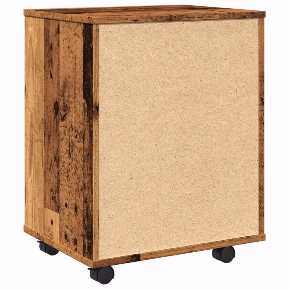 Berkfield Home Rolling Cabinet in Old Wood Brown, W/D/H: 46 x 36 x 59 cm – 5