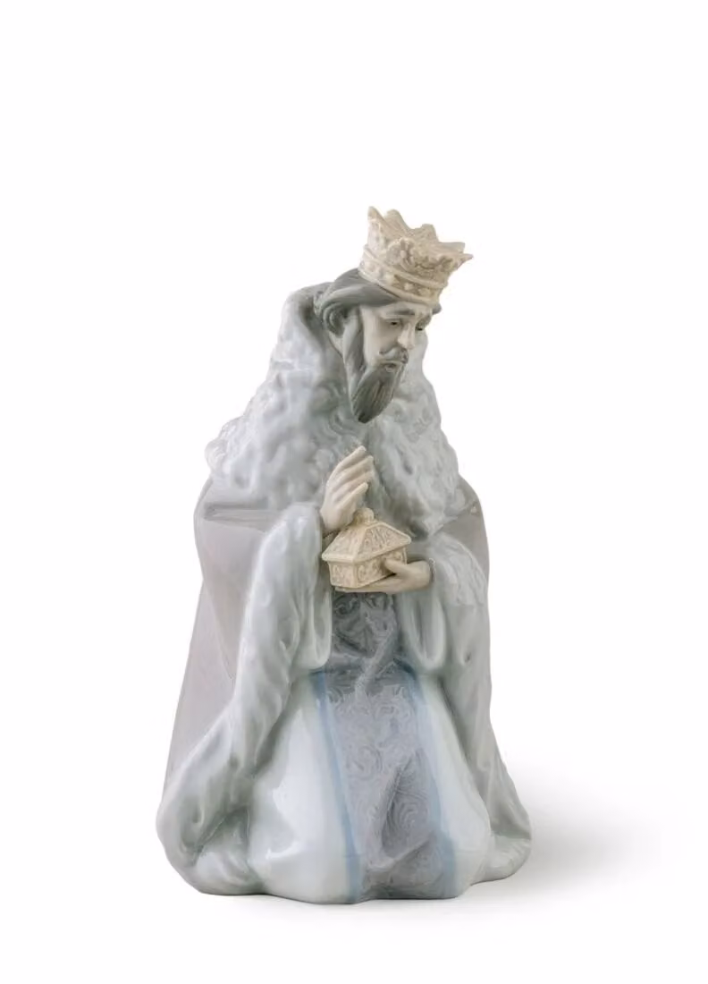 Lladró King Gaspar Nativity Figurine II Multicolour Porcelain