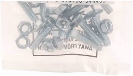 Unifix Grade 4.8 Galvanised Steel Hex Bolts and Nuts, Silver, Box of 50