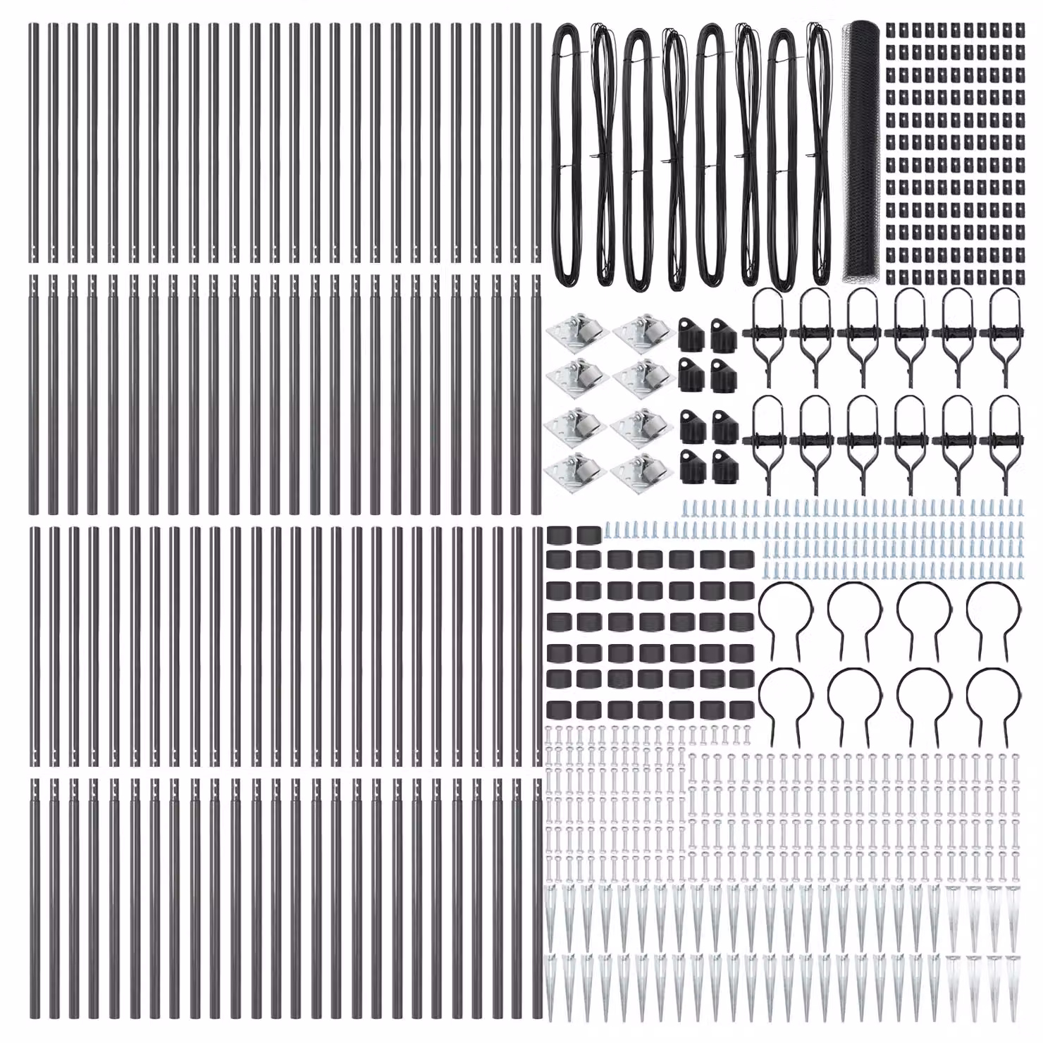 Berkfield Home Grey Steel Hexagon Fence, H: 140 cm x W: 100 m – 3