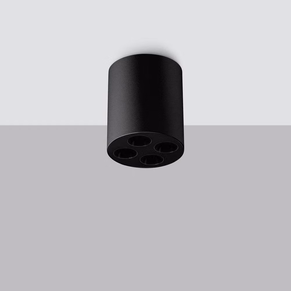 Sollux Lighting Minimalist Black Aluminium Cube Ceiling Lamp, W/D/H: 8.3 x 7.2 x 7.2 cm – 2