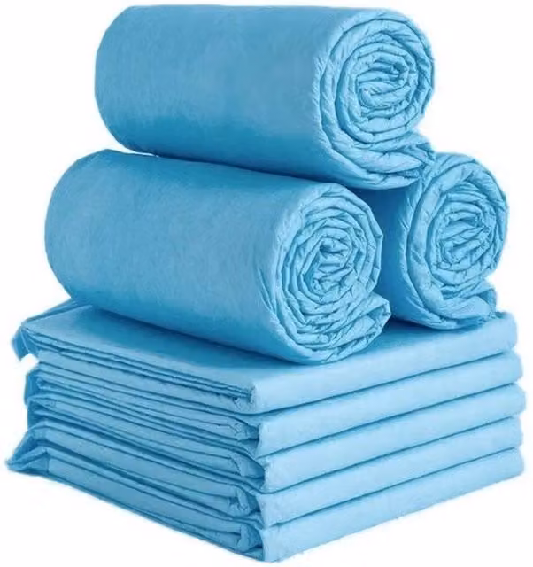 FLAVORA 20 Pack Incontinence Bed Pads for Adults in Blue