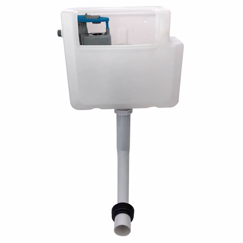 Havendro White Concealed Toilet Cistern with Chrome Dual Flush Push Button, W: 1000 mm x D: 400 mm – 2