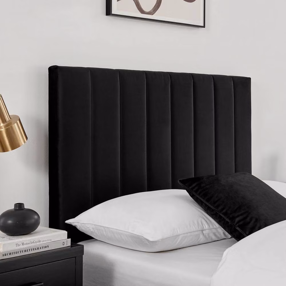 Modish Furnishing Leo Black Velvet Upholstered Ottoman Storage Bed W/D/H: 180 x 200 cm – 3