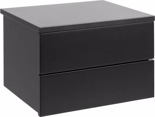 Furniture To Go Avignon Black Lacquered Wall Mounted Bedside Table – 1