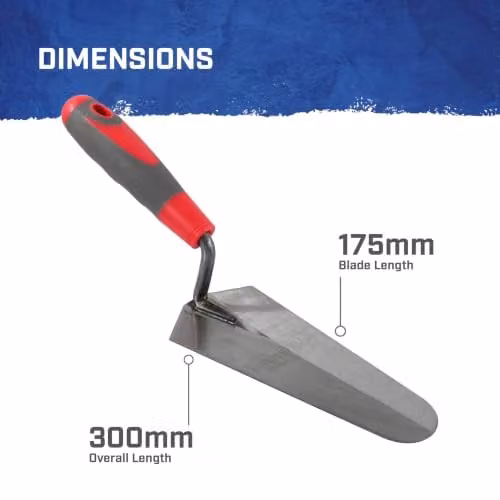 Faithfull Soft-Grip Gauging Trowel with Stainless Steel Blade in Red and Multicolour – 2