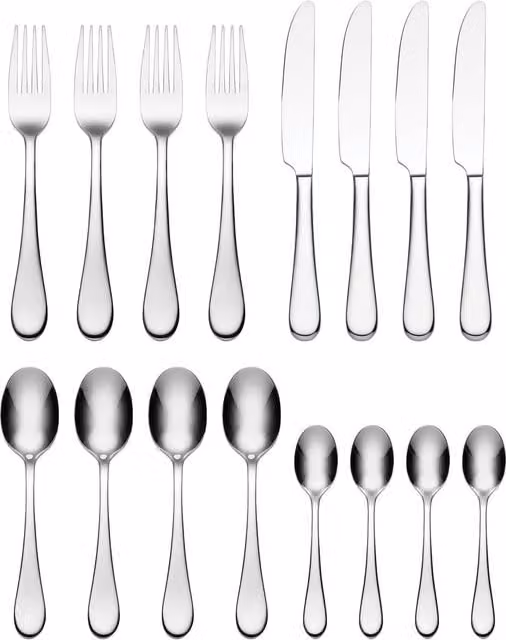 Oneida Icarus 16 Piece Stainless Steel Cutlery Set in Silver