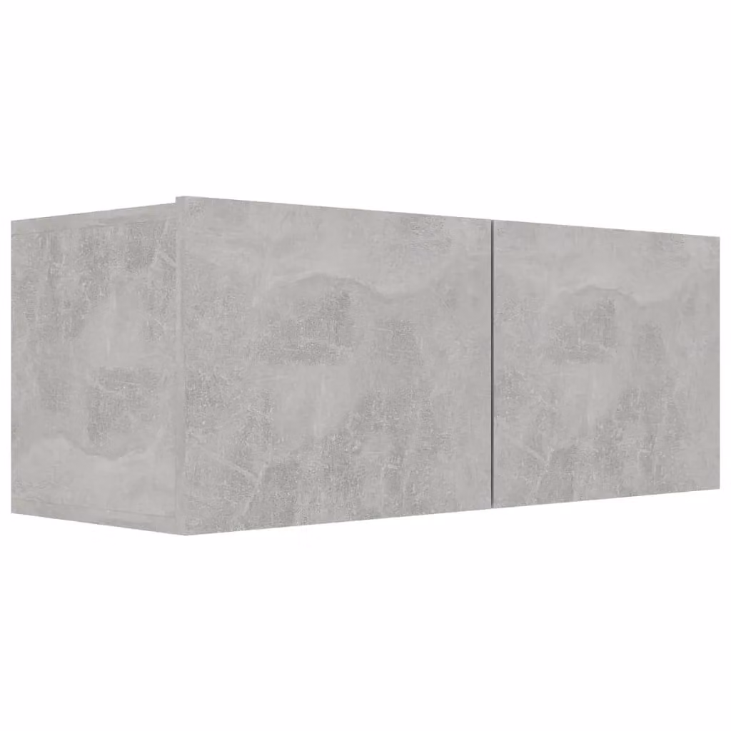Berkfield Home 7 Piece Modern Living Room TV Cabinet Set in Matt Concrete Grey MDF