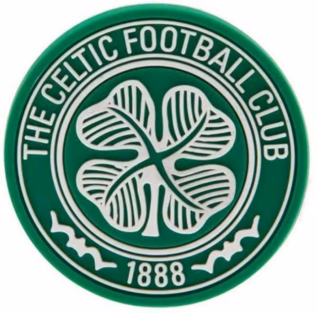 Celtic FC 3D Crest Round Fridge Magnet in Green