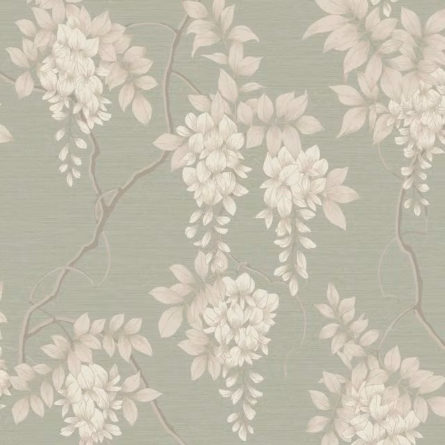 Superfresco Wisteria Tree Branches Wallpaper in Green