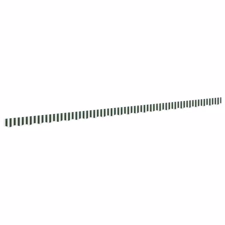 Berkfield Home Awning Valance in Green and White, W: 5.8 m, H: 0.2 m