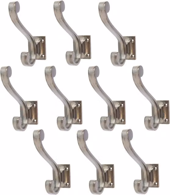 Hammer and Tongs Grey Iron Wall Hook, Pack of 10, H: 105 mm – 2