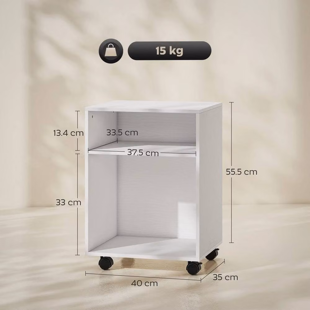 EONLION 2-Tier Printer Stand with Storage in White, Width: 100 cm – 2
