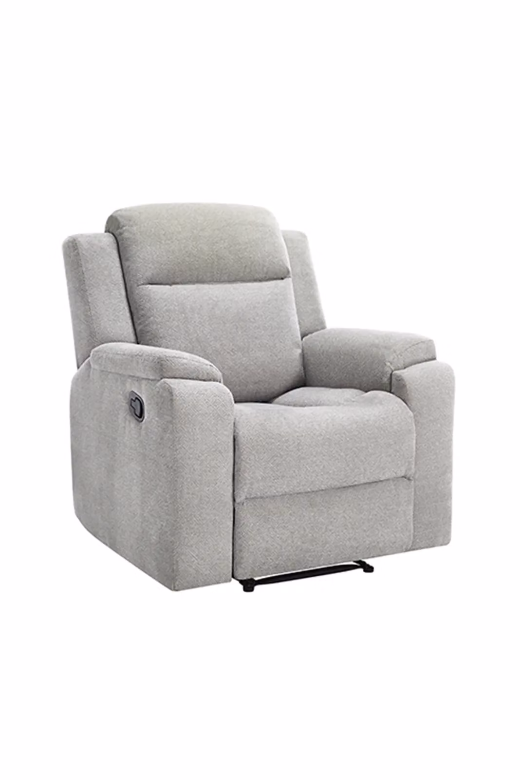 More4Homes Orka 1 Seater Grey Fabric Manual Recliner Chair – 2