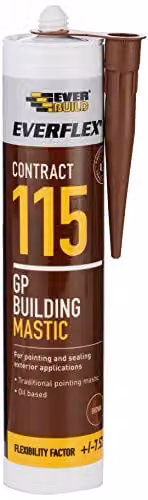 Everbuild Everflex 115 GP Building Mastic, Brown, 285ml – 1