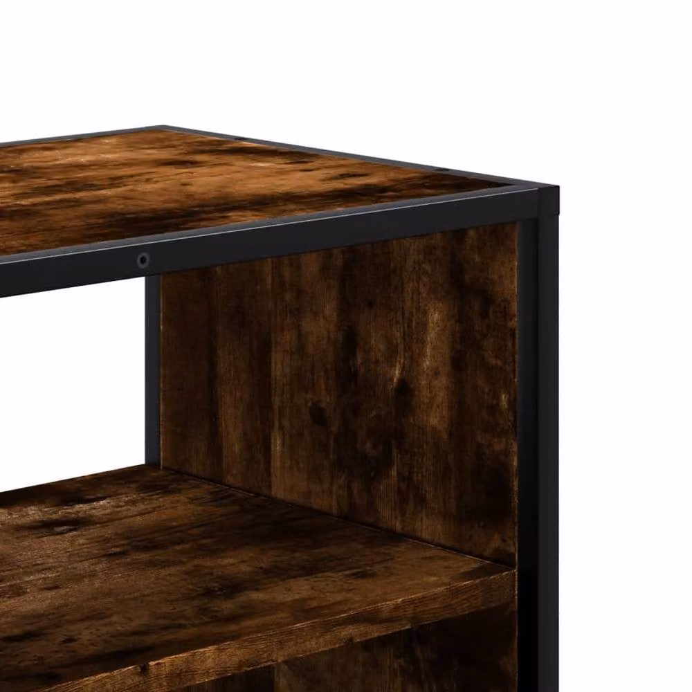 Berkfield Home Smoked Oak TV Cabinet in Brown, W/D/H: 100 x 31 x 39.5 cm – 4