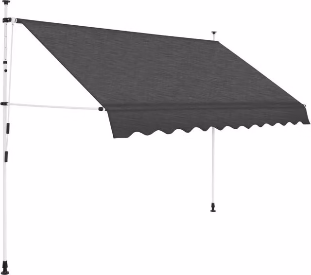 Berkfield Home Manual Retractable Awning in Anthracite Black, Width: 300 cm – 1