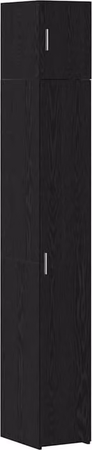 Berkfield Home Slim Storage Cabinet in Black Oak, W: 30 cm, D: 42.5 cm, H: 225 cm – 1