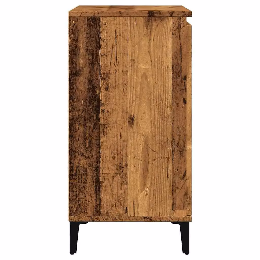 Berkfield Home Rustic Old Wood Sideboard in Brown, W/D/H: 60 x 35 x 70 cm – 4