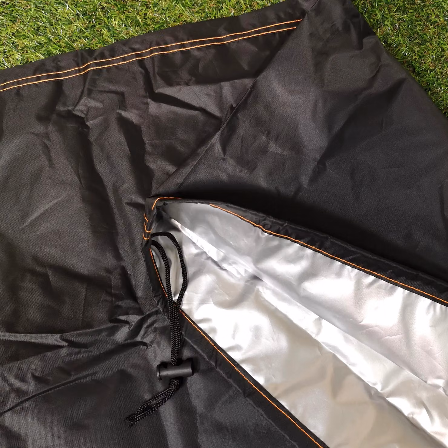 Samuel Alexander Heavy Duty Waterproof and Anti UV Outdoor Chiminea Fire Pit Cover, Black, W/D/H: 72 x 72 x 140 cm – 4