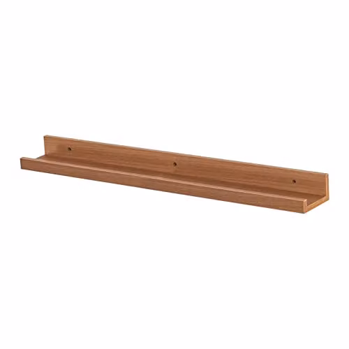Harbour Housewares Floating Picture Ledge Wall Shelf, Brown – 1