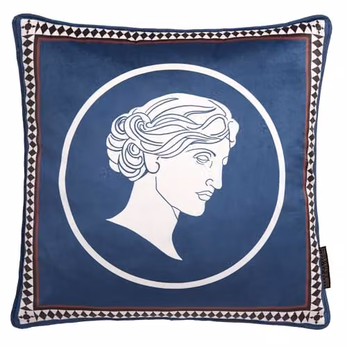 Ulster Weavers Petrol Blue Velvet Square Cushion, W/D/H: 43 x 43 x 43 cm – 2