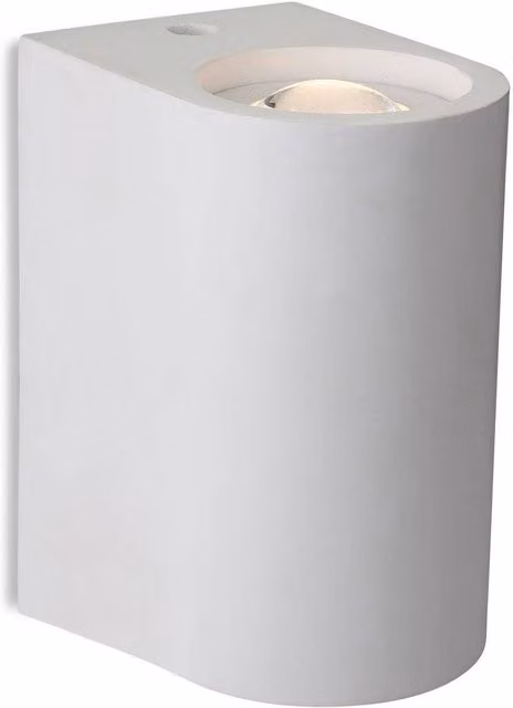 Firstlight Carlos LED 2 Light Up and Down Indoor Wall Light in White Plaster