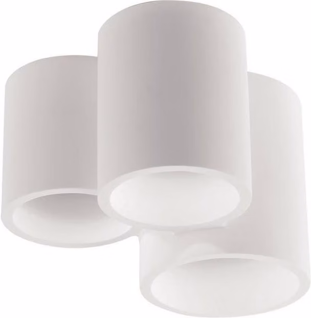 Netlighting Banjie White Paintable Plaster Ceiling Lamp with GU10 Socket
