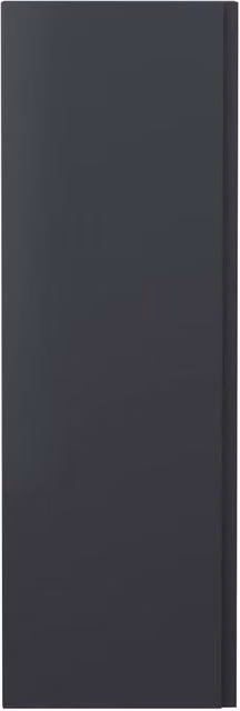 Balterley Modern Wall Mounted Bathroom Tall Unit in Matt Grey with Soft Close Hinged Doors and Internal Shelves – 1