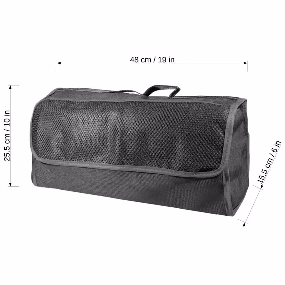 SPETLEK Foldable Anti Slip Car Boot Organiser Bag in Black, W/D/H: 48.0 x 25.5 x 25.5 cm – 2