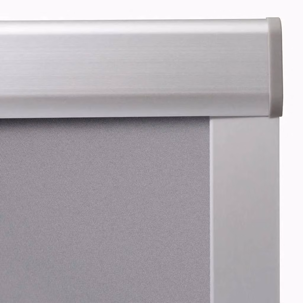 Berkfield Home Grey Blackout and Thermal Insulating Polyester Roller Blinds – 2