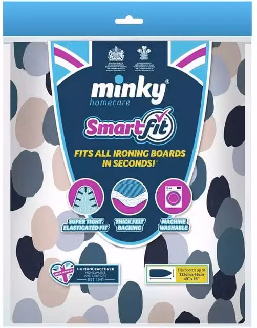 Minky SmartFit Ironing Board Cover in White