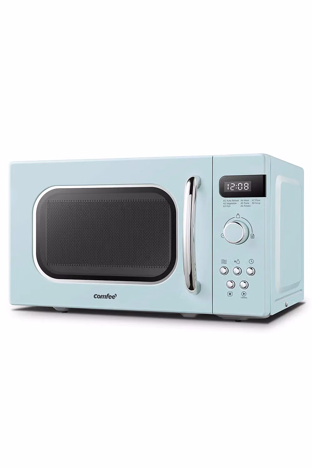 Living and Home Retro Style 800W 20L Solo Microwave Oven in Green – 3