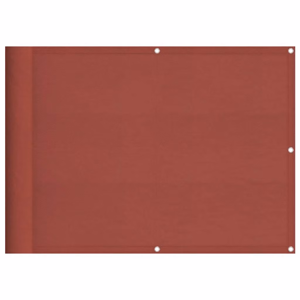 Berkfield Home Balcony Screen in Terracotta, 100% Polyester Oxford, W: 75 cm, H: 1000 cm – 2