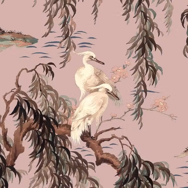 House of Hackney Zeus Wallpaper Sample in Blush Pink