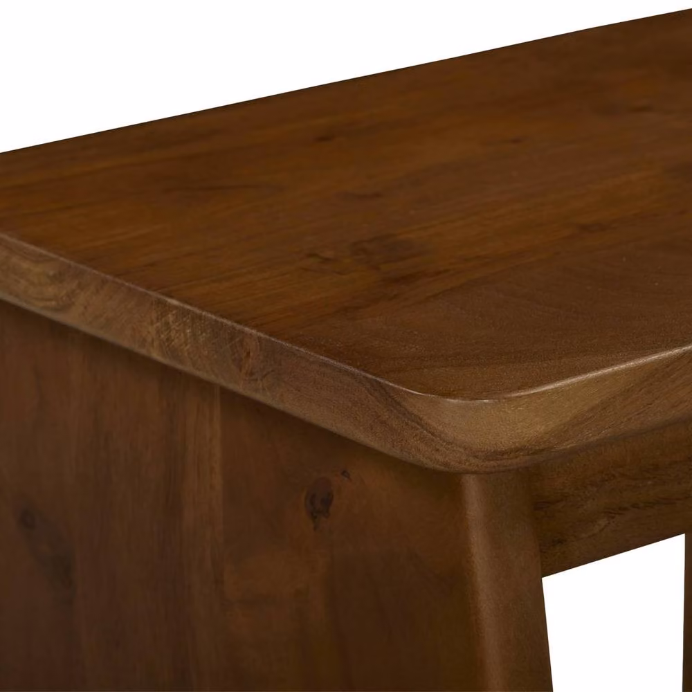 sweeek Exotic Acacia Wood Bedside Table in Dark Brown, W/D/H: 45.0 x 30.0 x 40.0 cm – 3