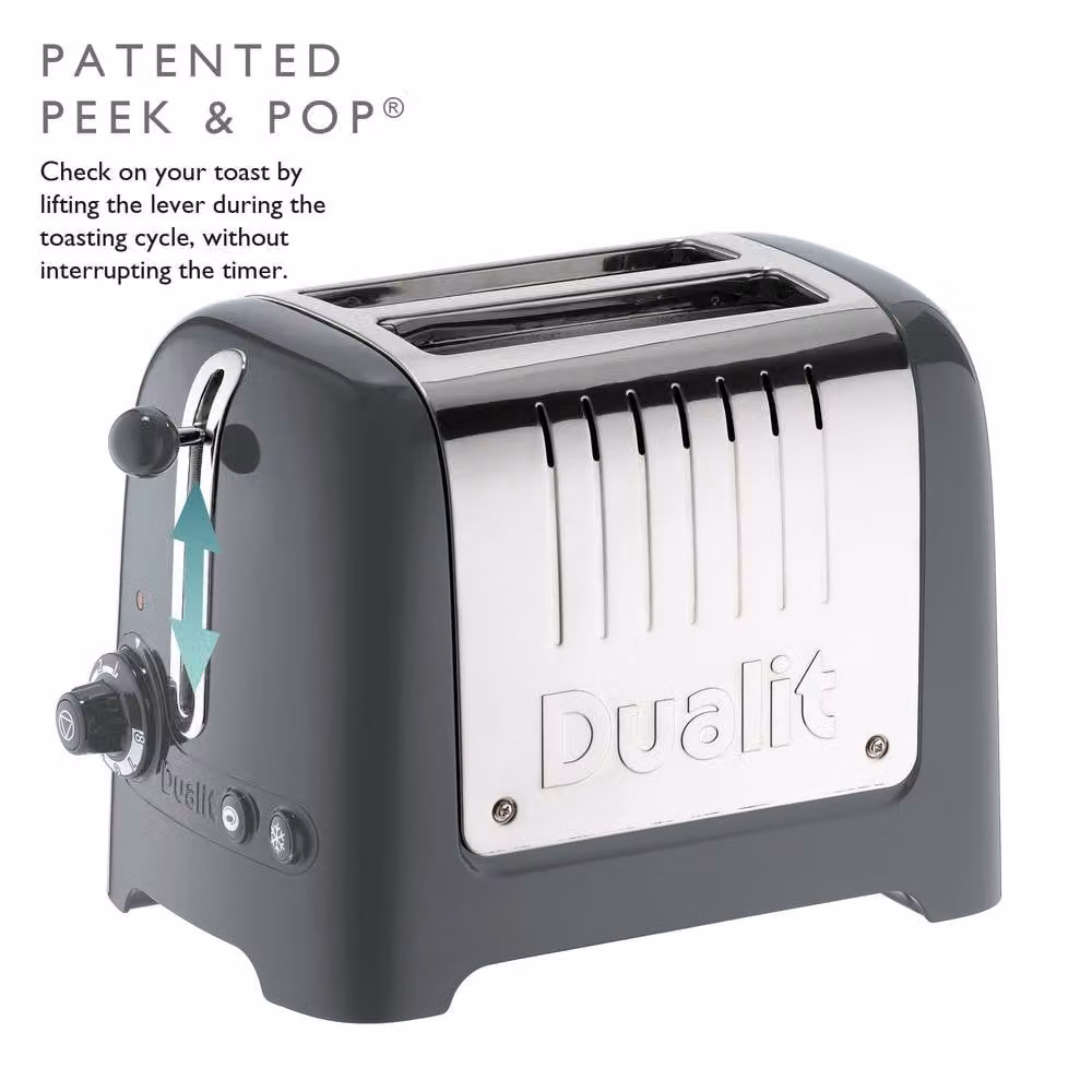 Dualit 2 Slot Lite Toaster in Grey – 3