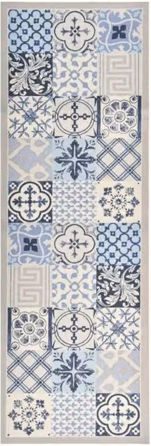 Berkfield Home Mosaic Washable Non-Slip Kitchen Floor Mat, Multicolour, W: 60 cm, L: 180 cm
